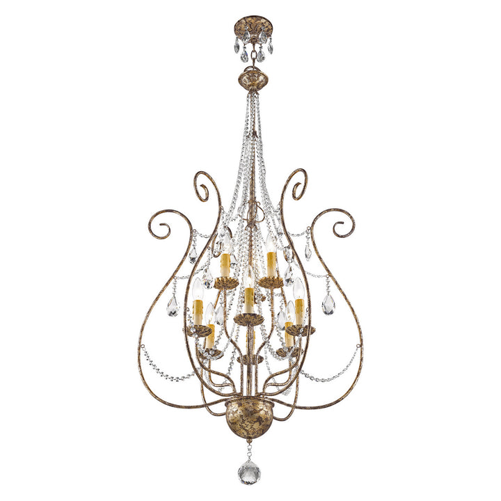 Livex Isabella 51911-36 Chandelier Light - Hand Applied European Bronze