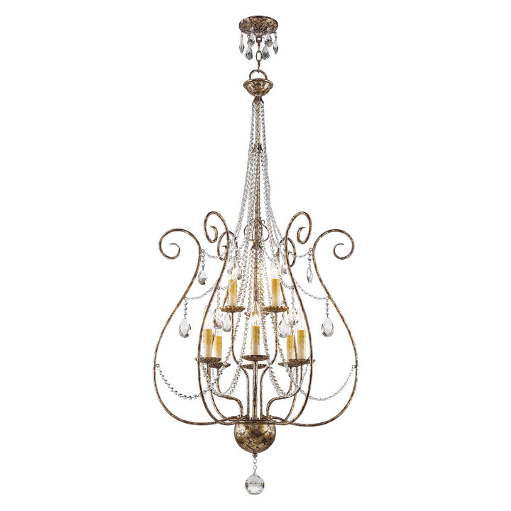 Livex Isabella 51911-36 Chandelier Light - Hand Applied European Bronze