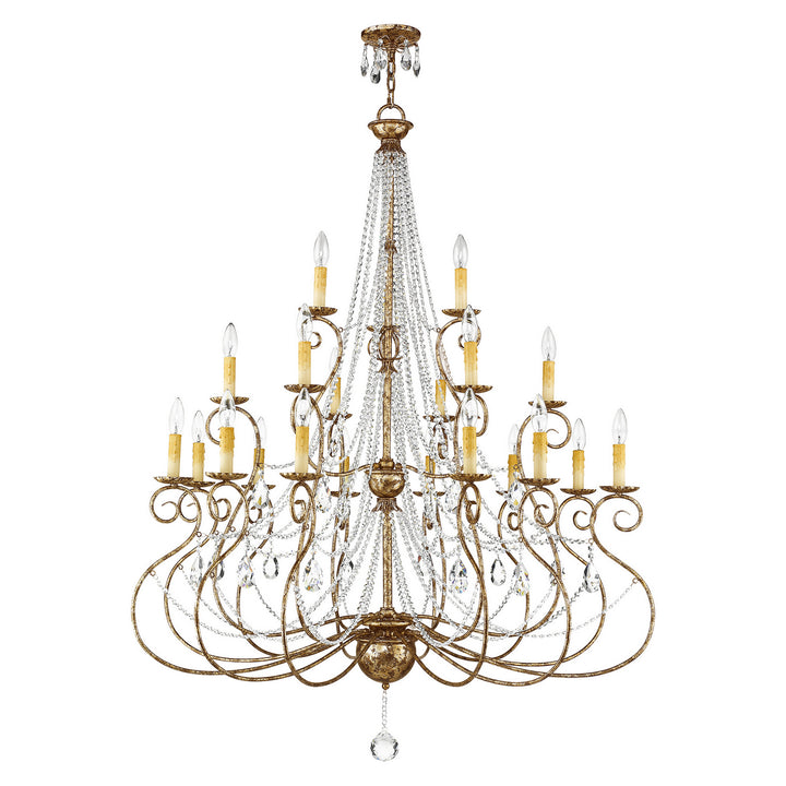 Livex Isabella 51919-36 Chandelier Light - Hand Applied European Bronze