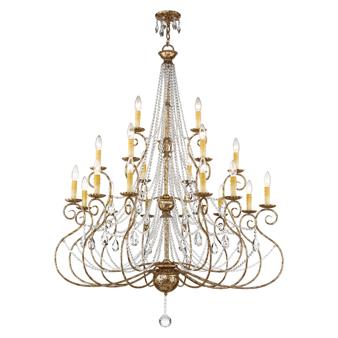Livex Isabella 51919-36 Chandelier Light - Hand Applied European Bronze