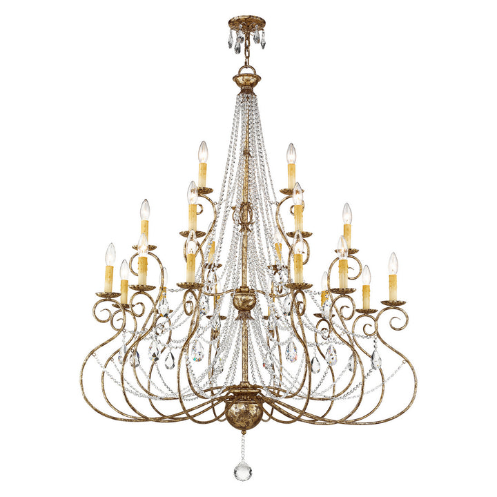 Livex Isabella 51919-36 Chandelier Light - Hand Applied European Bronze