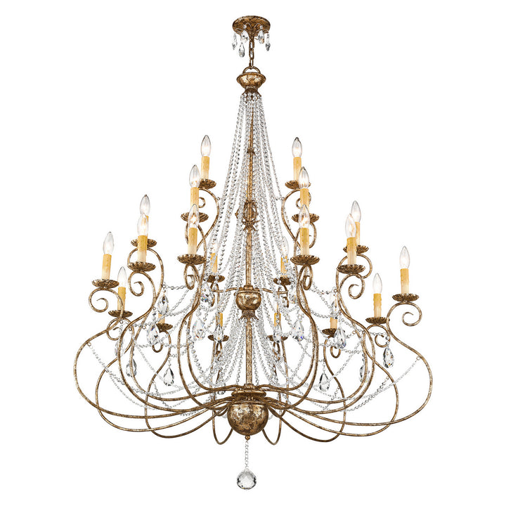 Livex Isabella 51919-36 Chandelier Light - Hand Applied European Bronze