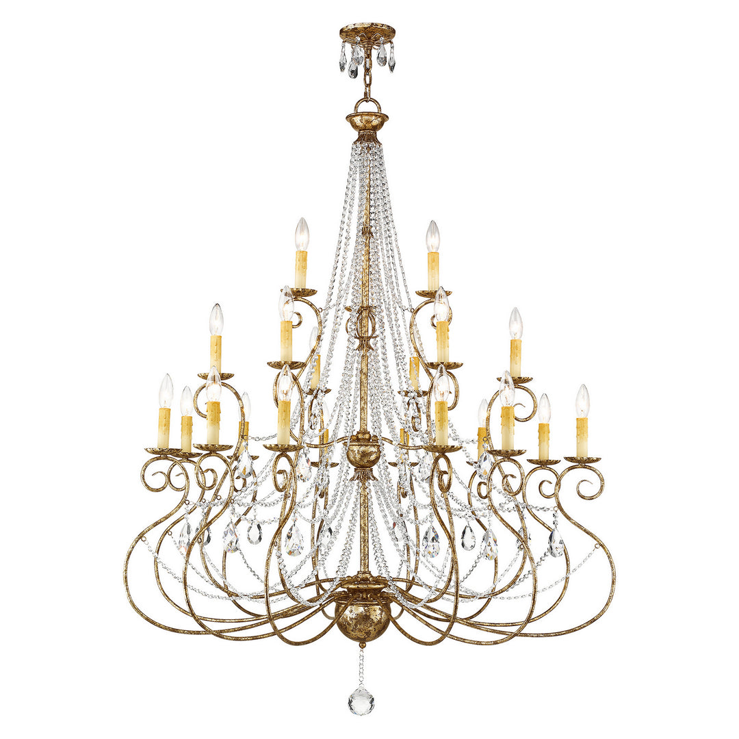 Livex Isabella 51919-36 Chandelier Light - Hand Applied European Bronze