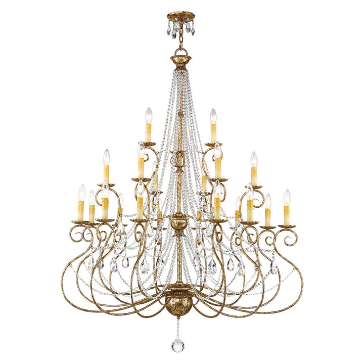 Livex Isabella 51919-36 Chandelier Light - Hand Applied European Bronze