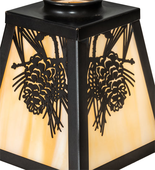 Meyda Tiffany Lighting 65047 Winter Pine Shade Lamp Shade Bronze / Dark