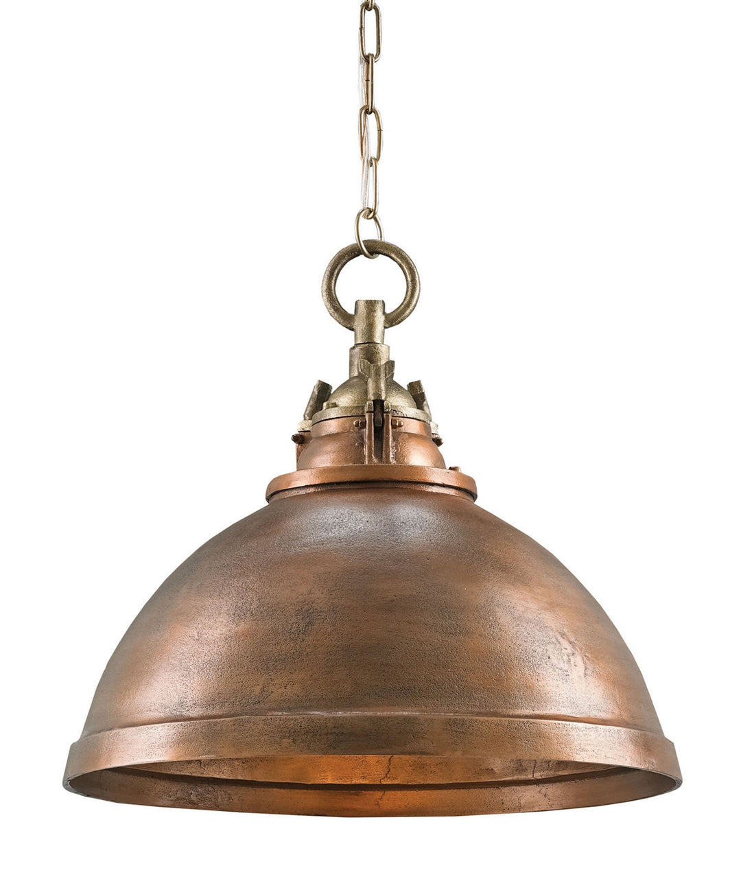 Currey and Company Admiral 9857 Pendant Light - Copper/Antique Brass