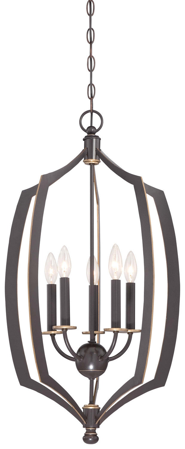 Minka-Lavery Middletown 4373-579 Pendant Light - Downton Bronze With Gold Highlights