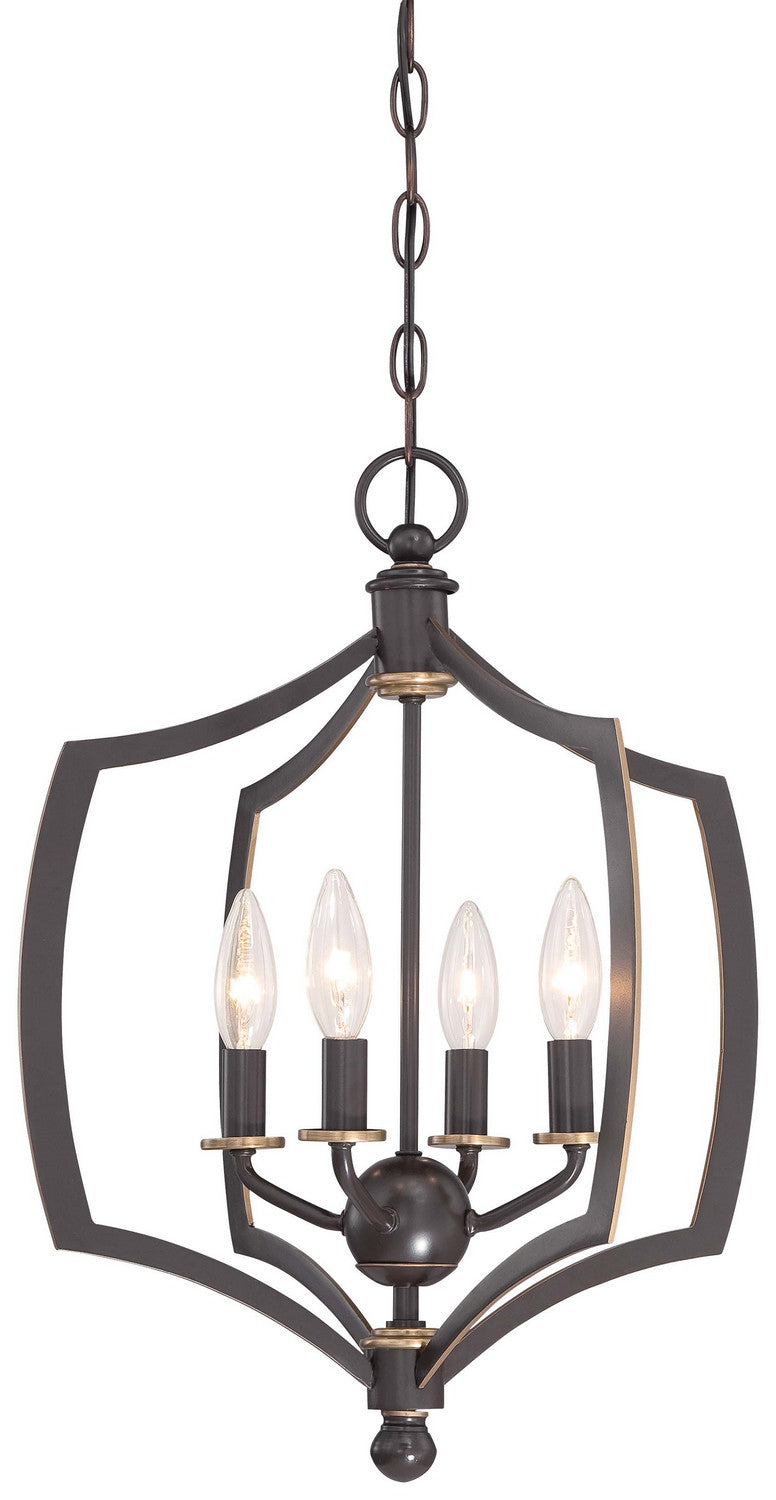 Minka-Lavery Middletown 4374-579 Chandelier Light - Downton Bronze With Gold Highlights