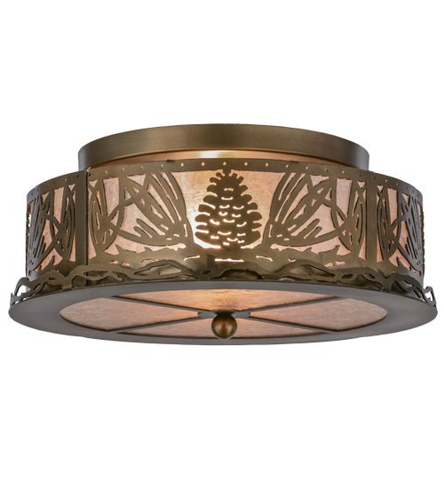 Meyda Tiffany Mountain Pine 65099 Ceiling Light - Antique Copper