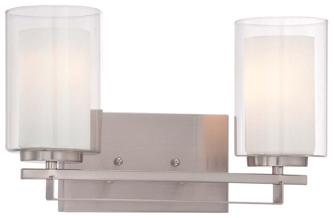 Minka-Lavery Parsons Studio 6102-84 Bath Vanity Light 15 in. wide - Brushed Nickel