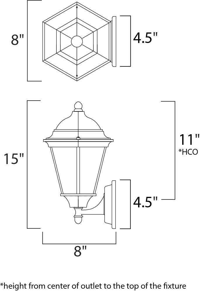 Maxim Lighting 65102RP  Westlake Led E26 Outdoor Rust Patina
