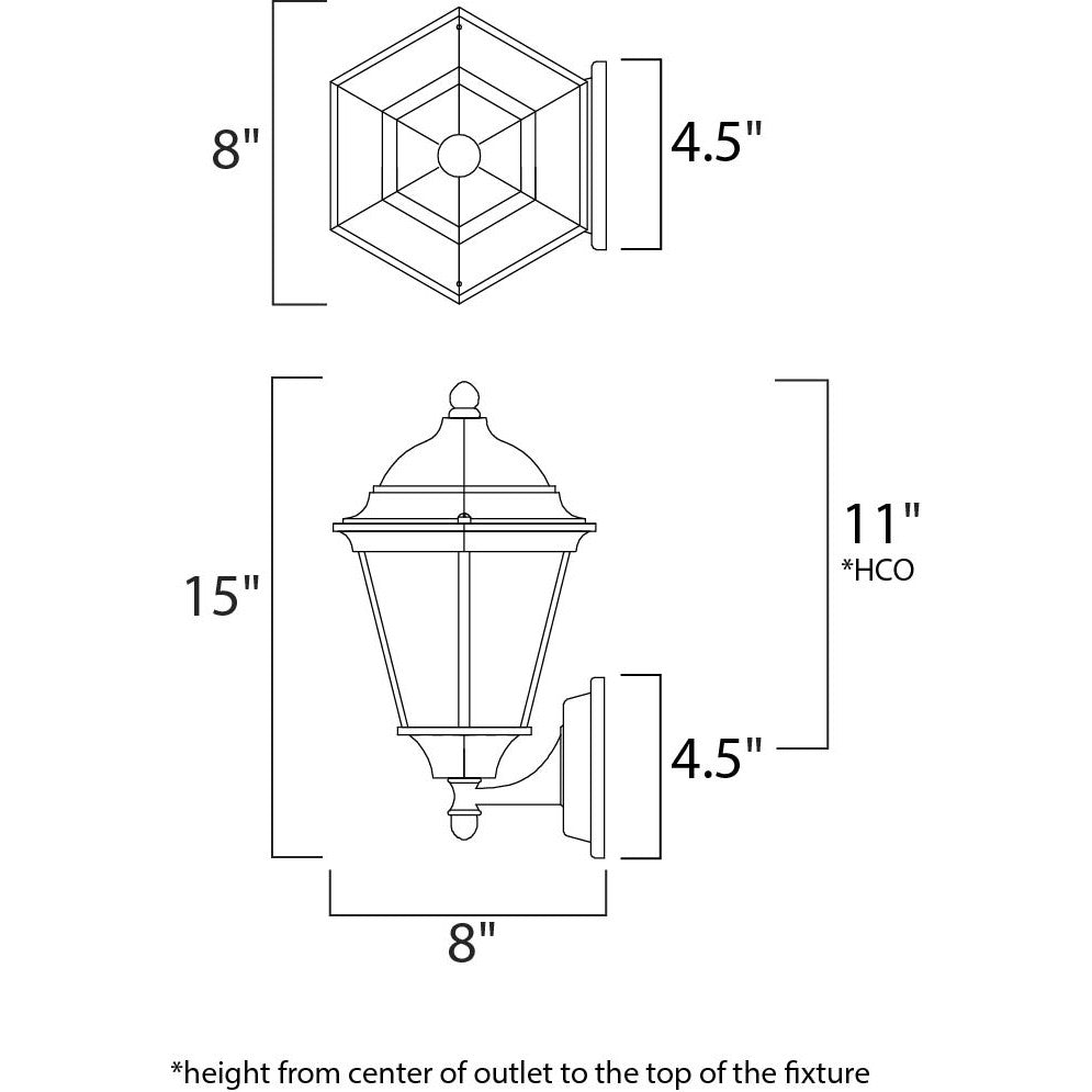 Maxim Lighting 65102RP  Westlake Led E26 Outdoor Rust Patina