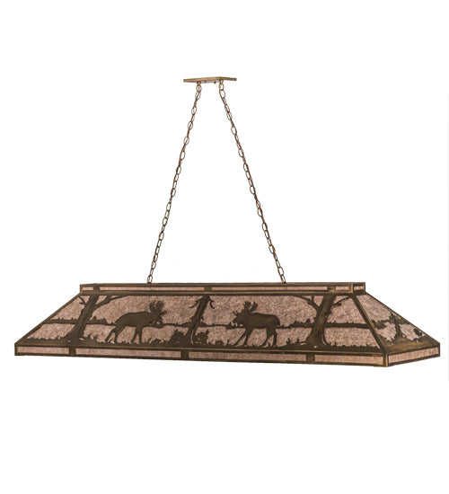 Meyda Tiffany Moose At Lake 65107 Pendant Light - Antique Copper