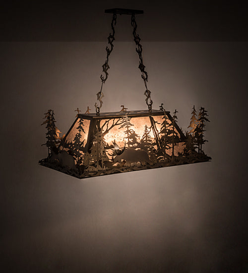 Meyda Tiffany Moose Through The Trees 65108 Pendant Light - Antique Copper