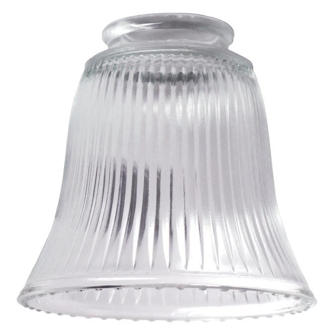 Westinghouse Lighting 8125800  Glass Bell Shade Lamp Shade Clear Ribbed