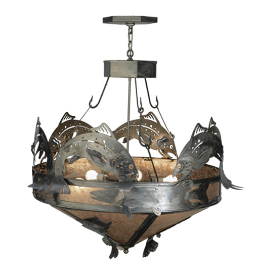 Meyda Tiffany Catch Of The Day 65150 Pendant Light - Steel