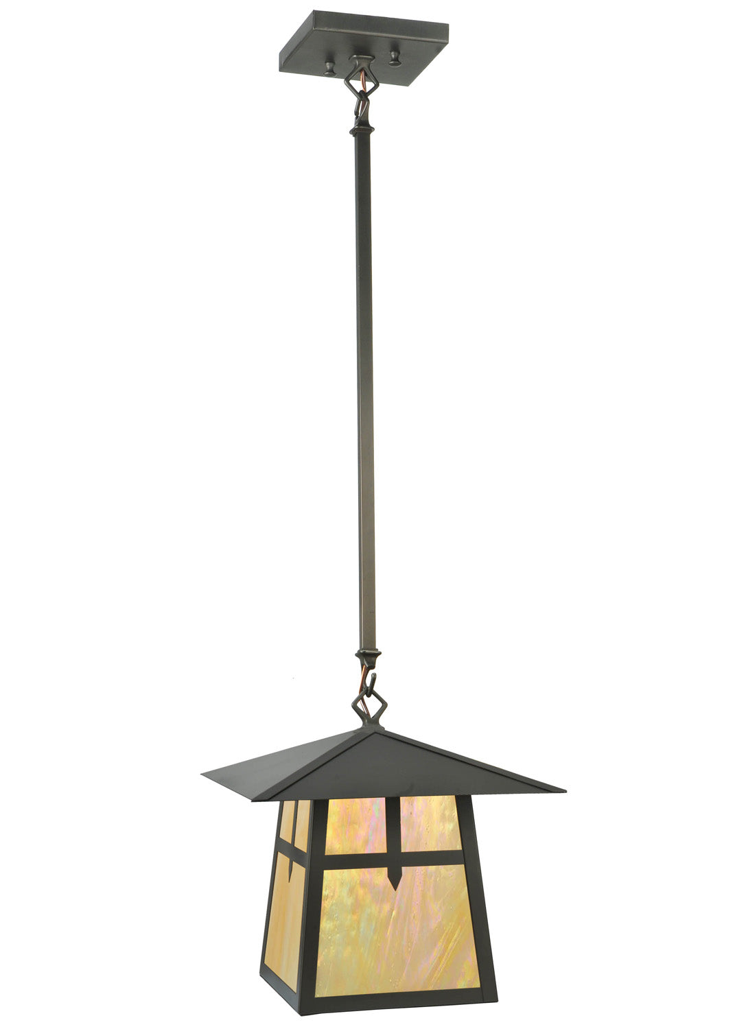 Meyda Tiffany Lighting 60266 Stillwater One Light Pendant Outdoor Bronze / Dark