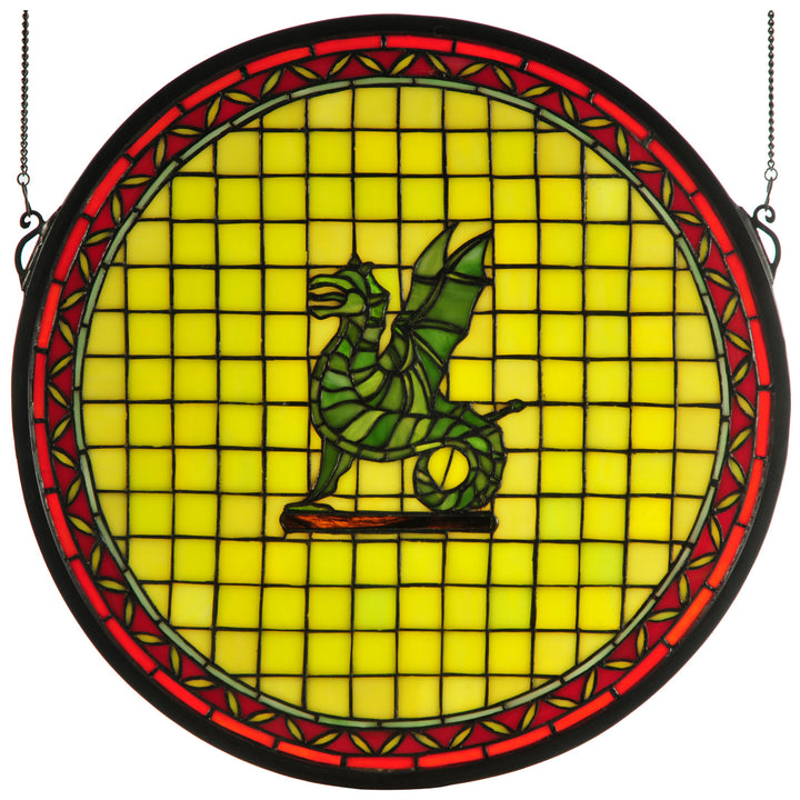 Meyda Tiffany Lighting 65710 Pendragon Window Mirror Multicolored