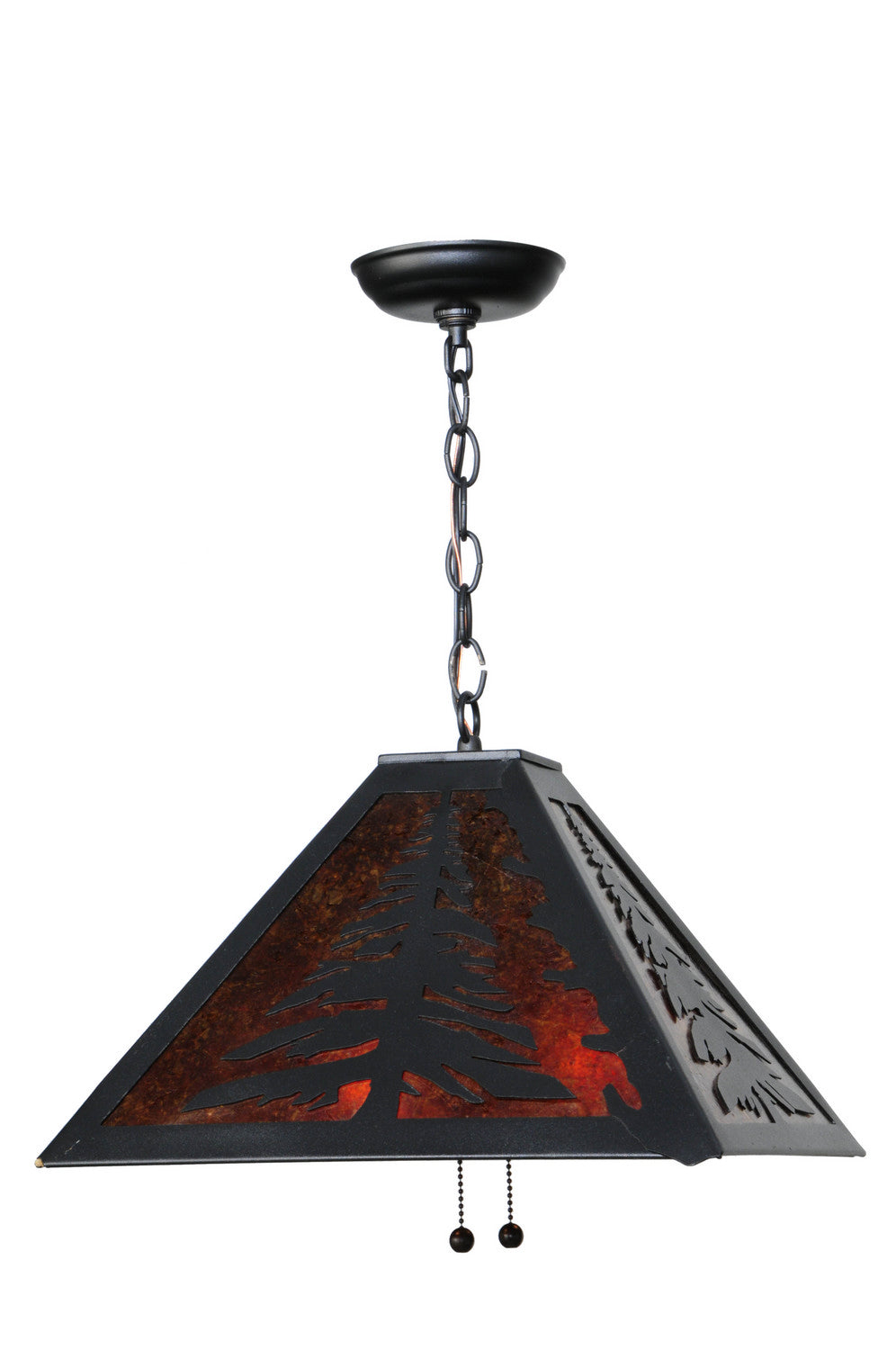 Meyda Tiffany Tall Pines 66895 Pendant Light - Craftsman Brown