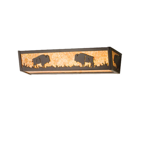 Meyda Tiffany Buffalo 67747 Bath Vanity Light 36 in. wide - Timeless Bronze