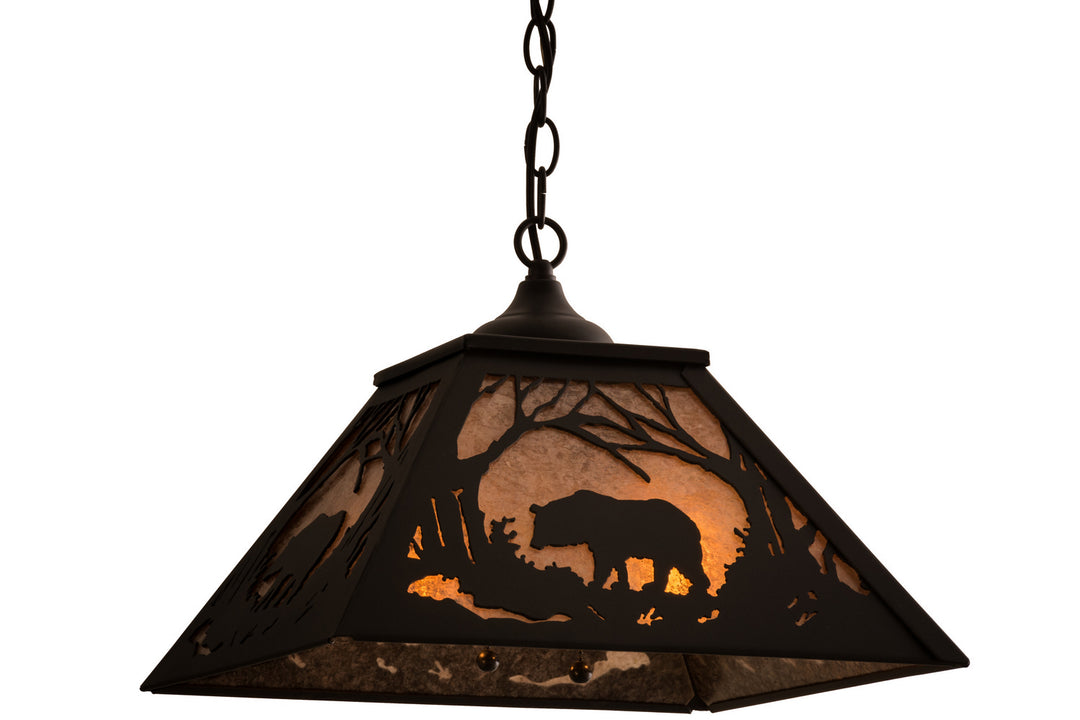 Meyda Tiffany Bear At Dawn 68108 Pendant Light - Antique Copper