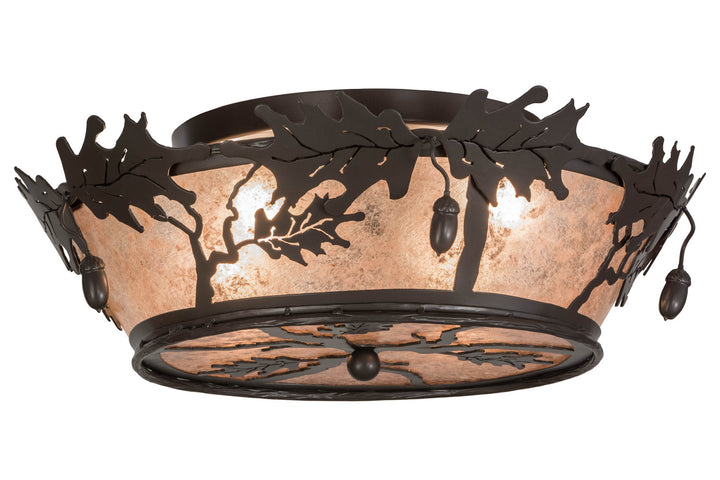 Meyda Tiffany Oak Leaf & Acorn 68932 Ceiling Light - Timeless Bronze