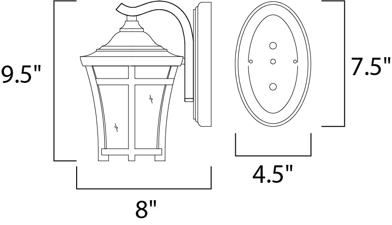 Maxim Lighting 65162GFCO  Balboa Vx Led E26 Outdoor Copper Oxide