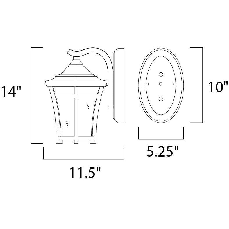 Maxim Lighting 65164GFCO  Balboa Vx Led E26 Outdoor Copper Oxide