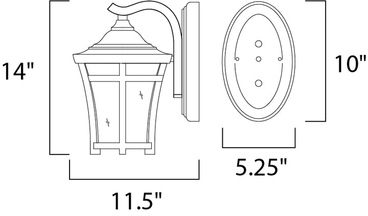Maxim Lighting 65164GFCO  Balboa Vx Led E26 Outdoor Copper Oxide
