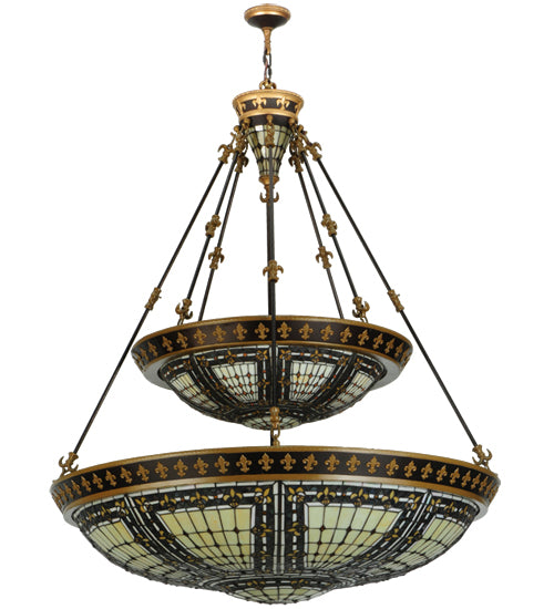 Meyda Tiffany Fleur-De-Lis 65165 Pendant Light - Antique Copper