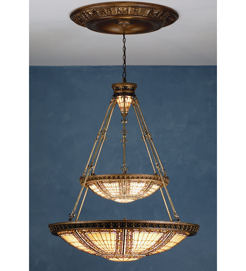 Meyda Tiffany Fleur-De-Lis 65165 Pendant Light - Antique Copper