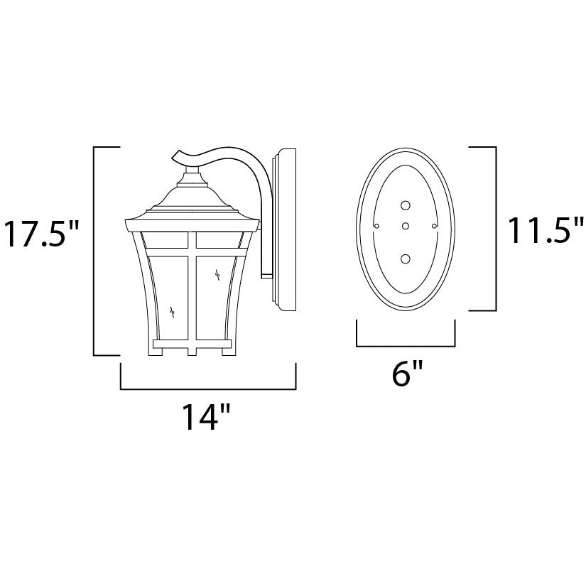 Maxim Lighting 65165GFCO  Balboa Vx Led E26 Outdoor Copper Oxide
