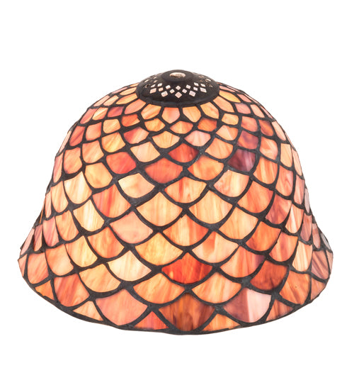 Meyda Tiffany Lighting 65167 Fishscale Shade Lamp Shade Multicolored