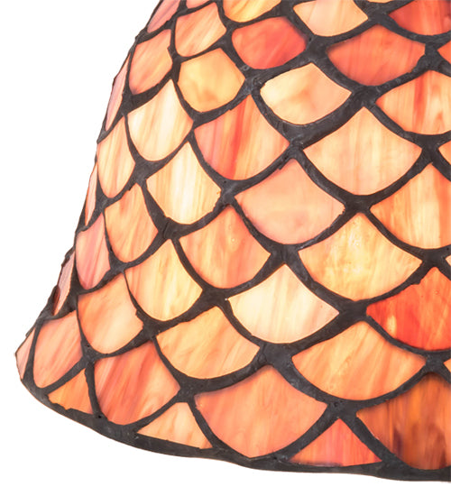 Meyda Tiffany Lighting 65167 Fishscale Shade Lamp Shade Multicolored