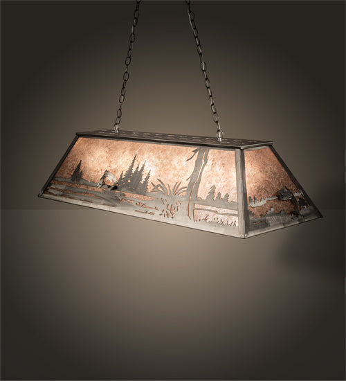 Meyda Tiffany Leaping Trout 65180 Pendant Light - Steel