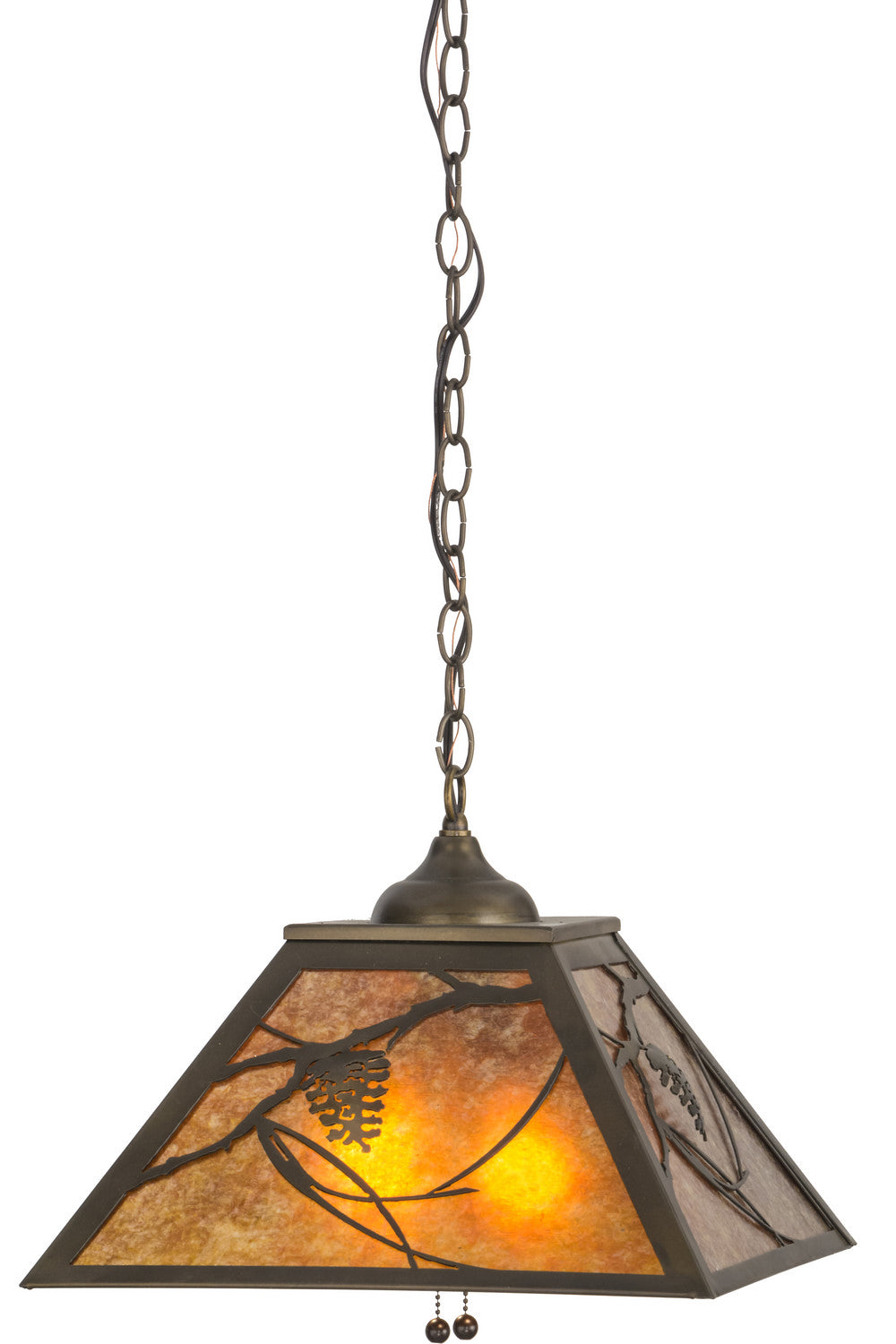 Meyda Tiffany Whispering Pines 73489 Pendant Light - Antique Copper