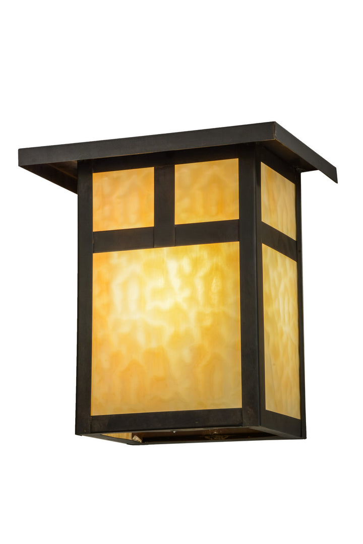 Meyda Tiffany Lighting 73550 Hyde Park One Light Wall Sconce Outdoor Bronze / Dark