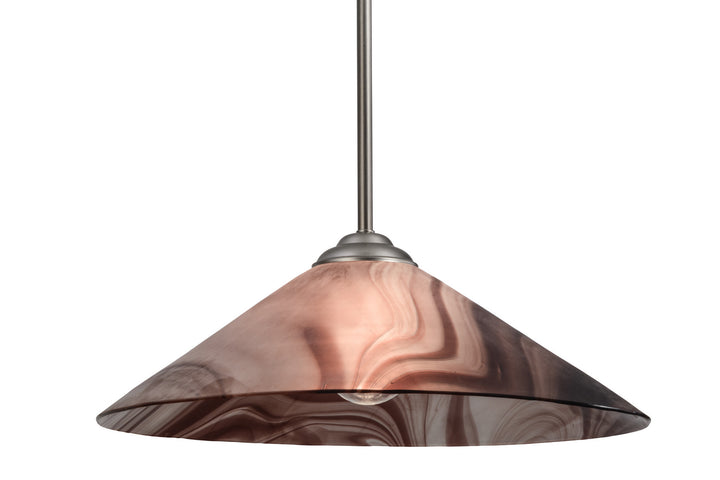 Meyda Tiffany Chambord Swirl 74580 Pendant Light - Brushed Nickel