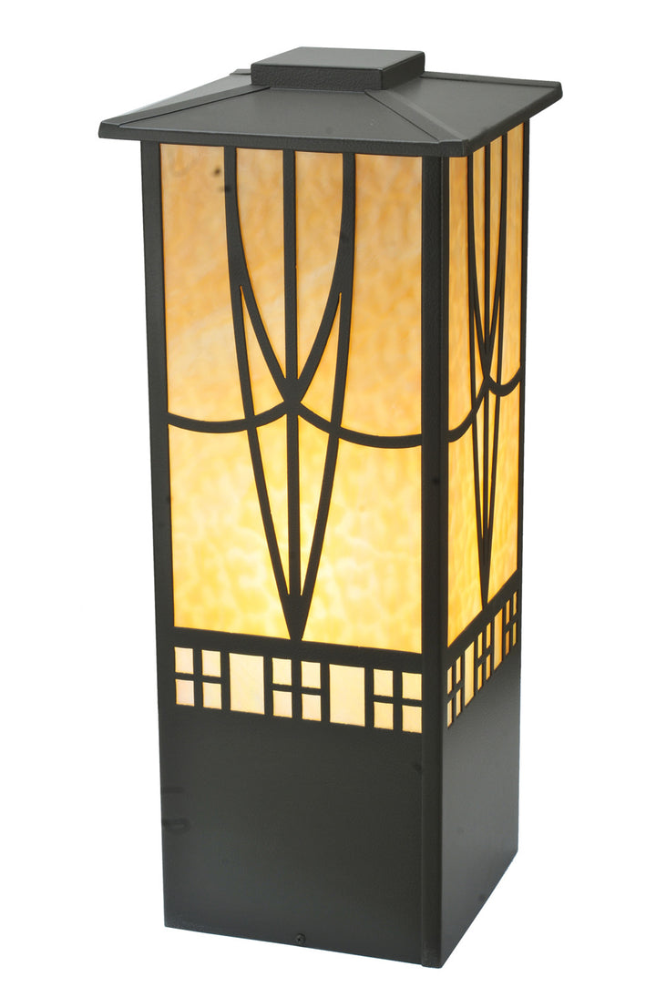 Meyda Tiffany Lighting 77883 Scottsdale One Light Pier Mount Outdoor Bronze / Dark