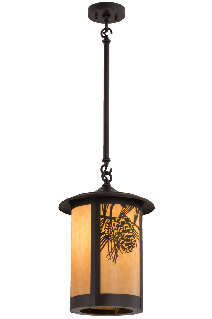 Meyda Tiffany Lighting 79281 Fulton One Light Pendant Outdoor Bronze / Dark