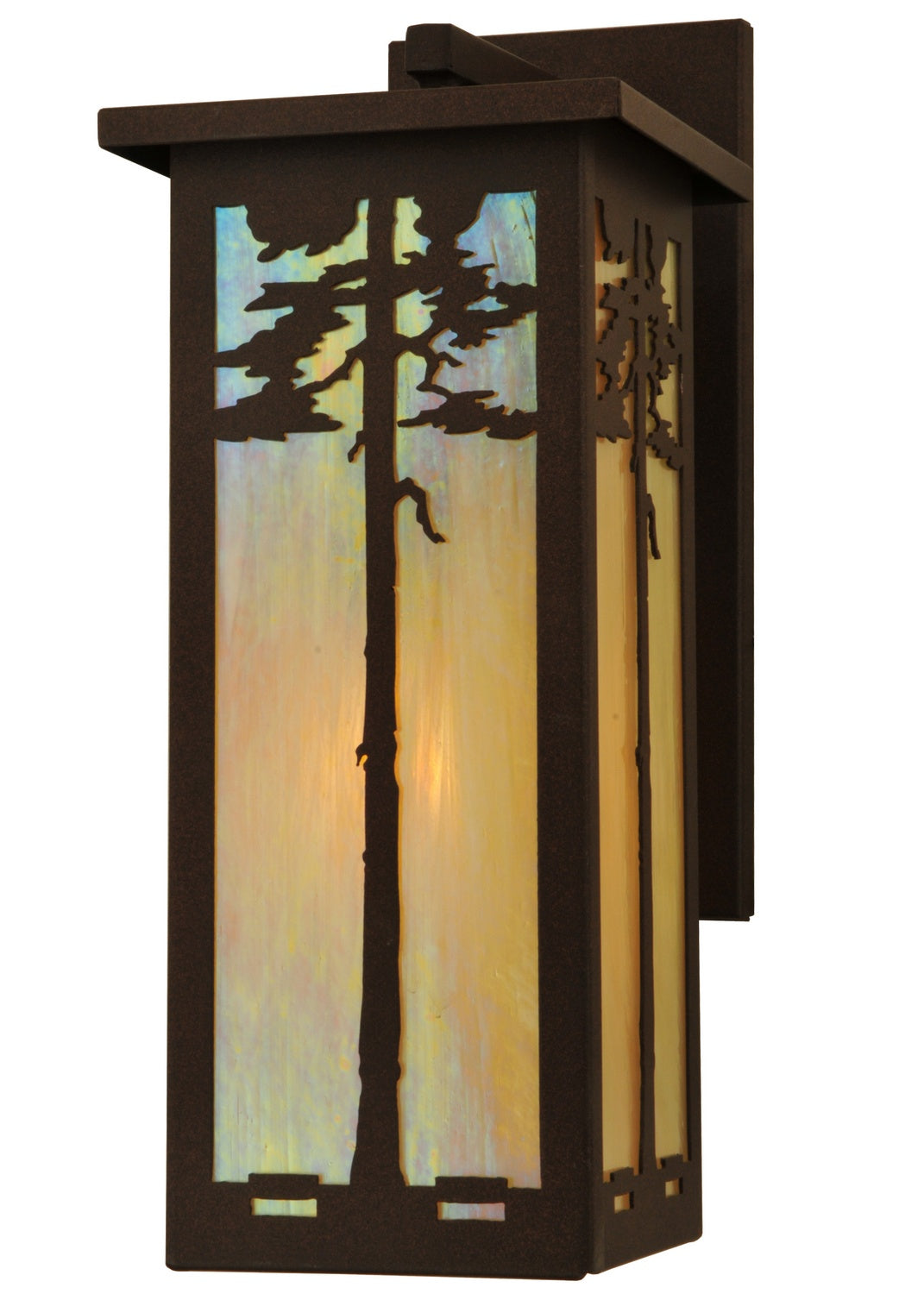 Meyda Tiffany Lighting 79918 Tamarack One Light Wall Sconce Outdoor Bronze / Dark