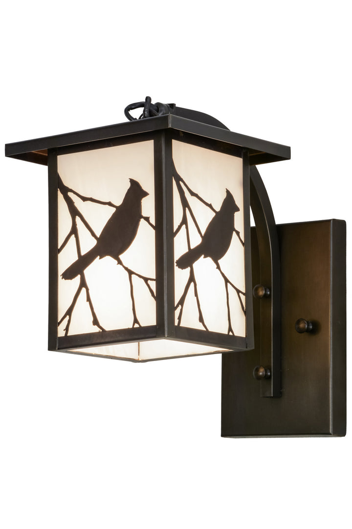 Meyda Tiffany Lighting 87906 Hyde Park One Light Wall Sconce Outdoor Bronze / Dark