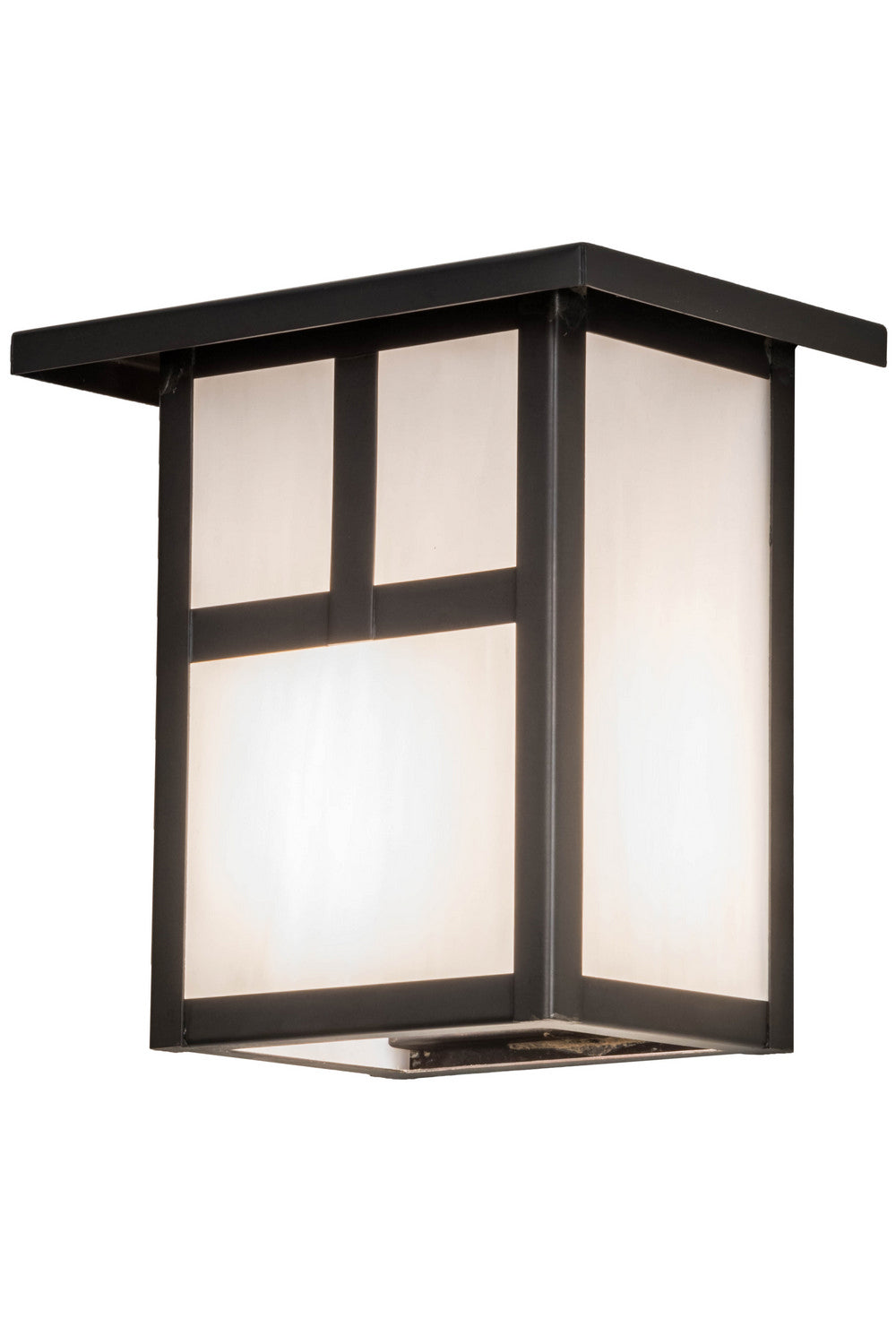 Meyda Tiffany Lighting 89690 Hyde Park One Light Wall Sconce Outdoor Bronze / Dark