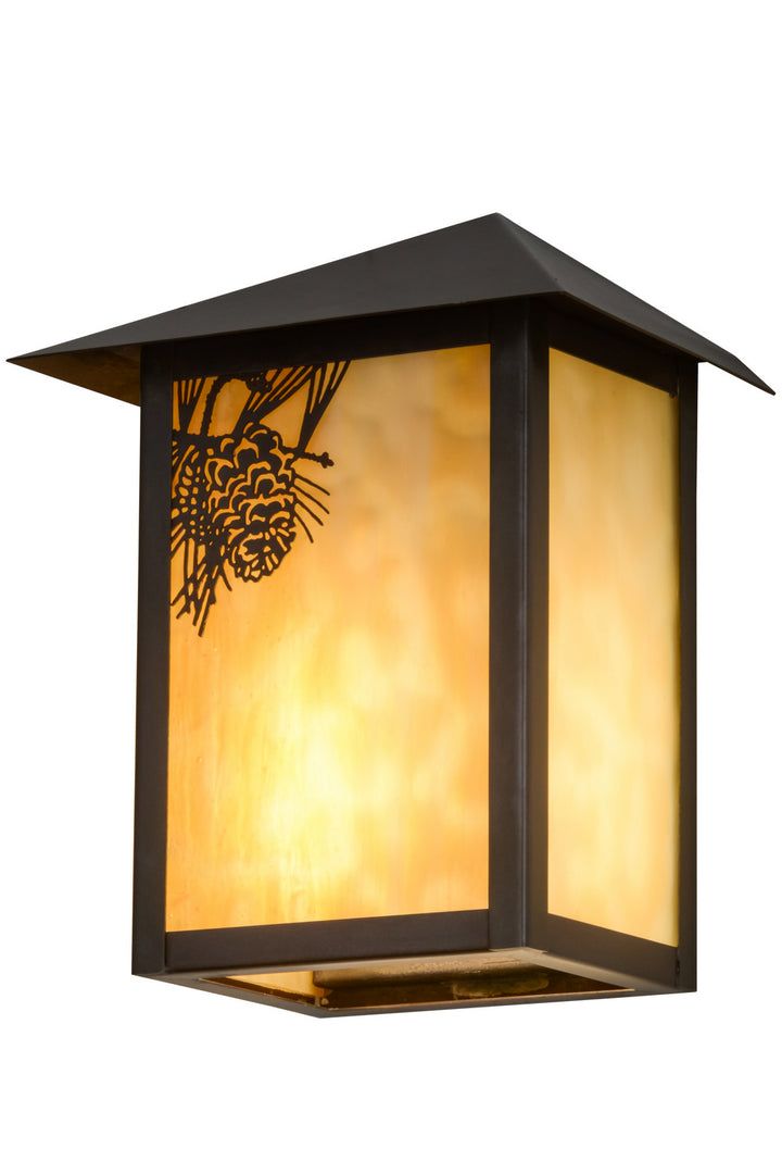 Meyda Tiffany Lighting 95450 Seneca One Light Wall Sconce Outdoor Bronze / Dark