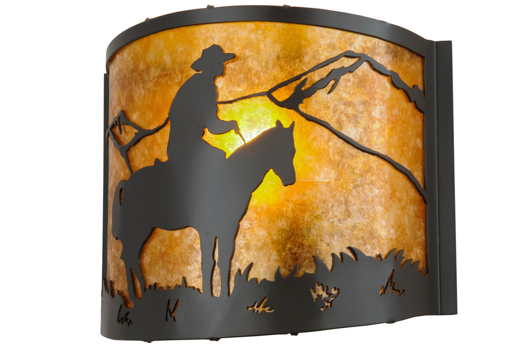 Meyda Tiffany Cowboy 99773 Wall Light - Timeless Bronze