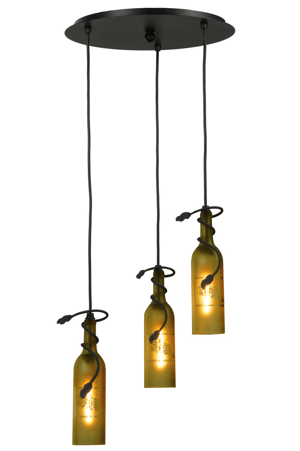 Meyda Tiffany Tuscan Vineyard 105771 Pendant Light - Black