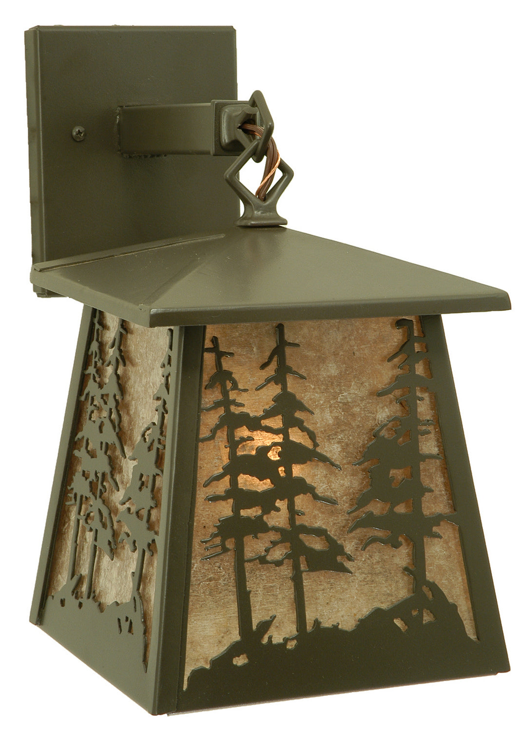 Meyda Tiffany Lighting 106038 Stillwater One Light Wall Sconce Outdoor Bronze / Dark