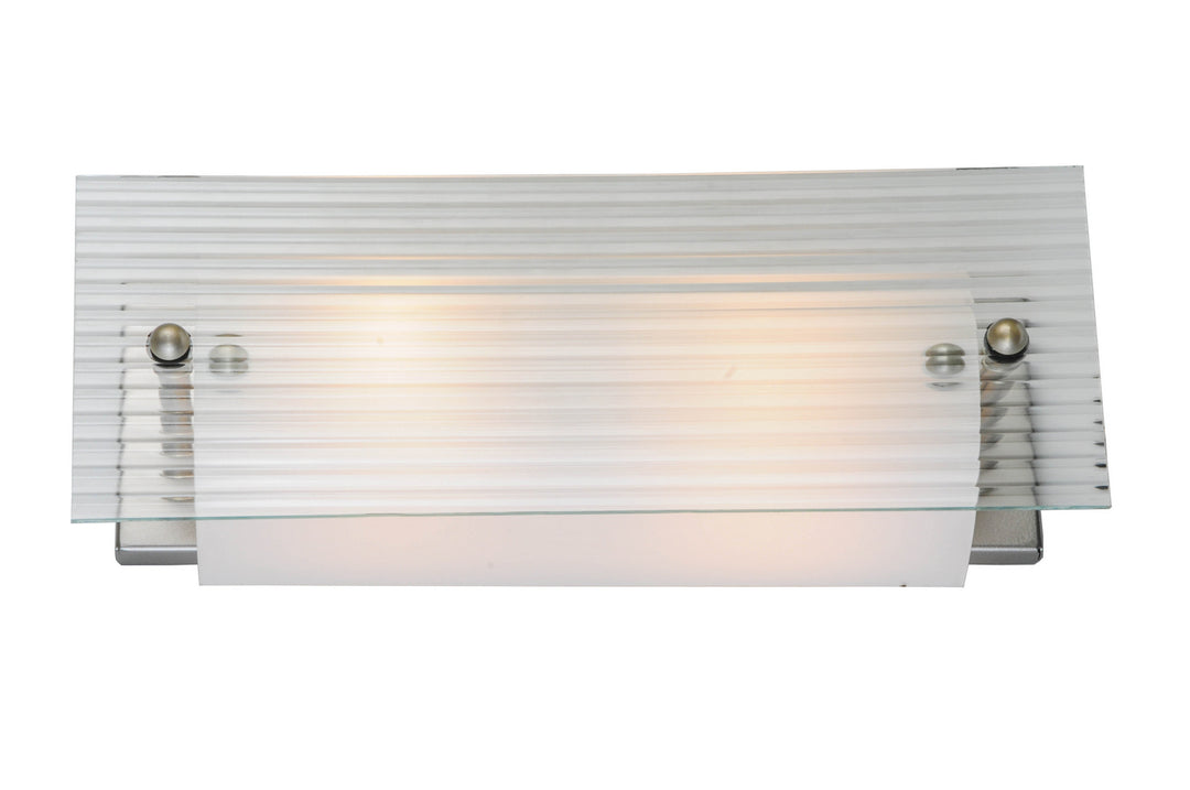 Meyda Tiffany Quadrato 112114 Bath Vanity Light 16 in. wide - Nickel