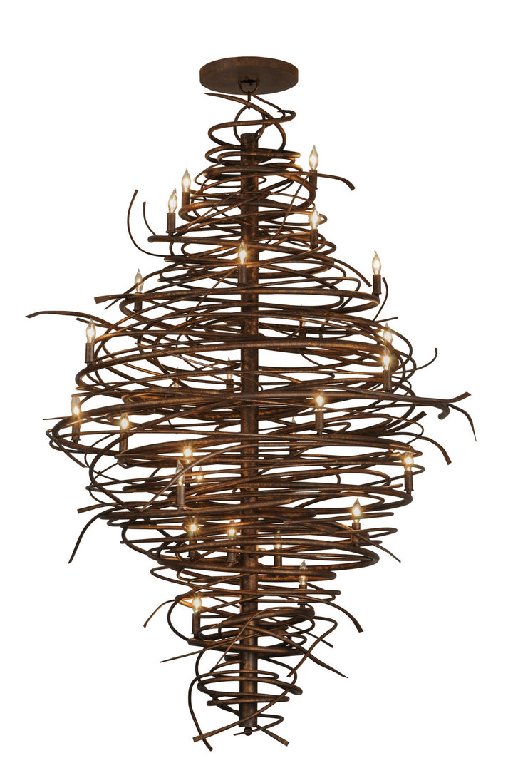 Meyda Tiffany Cyclone 115340 Chandelier Light - Rust,Custom
