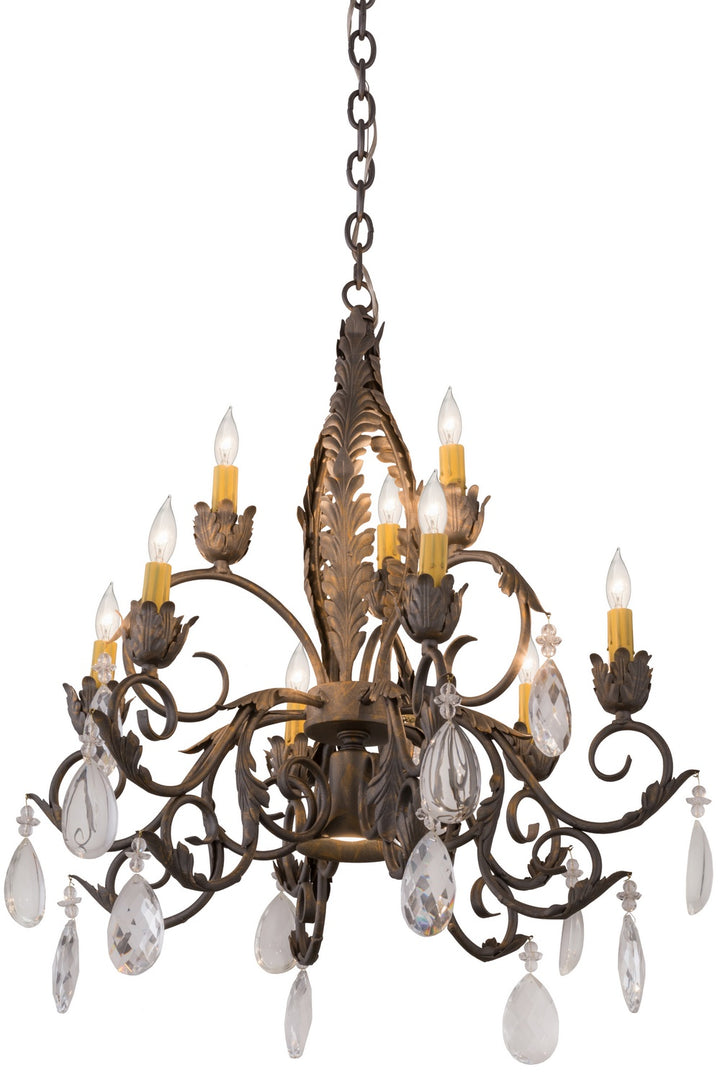 Meyda Tiffany New Country French 116318 Chandelier Light - French Bronzed,Crystal